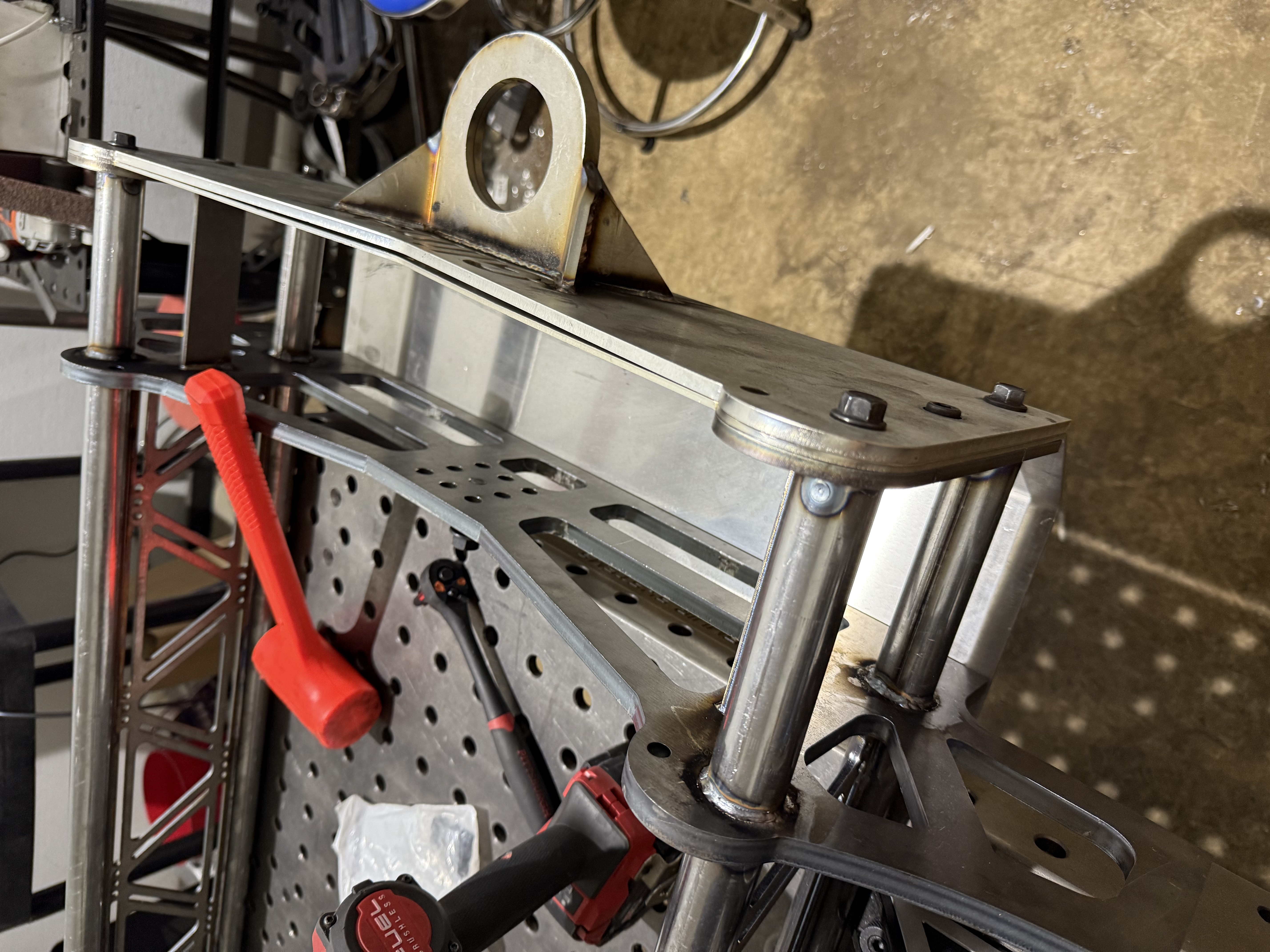 Motor plate mounting