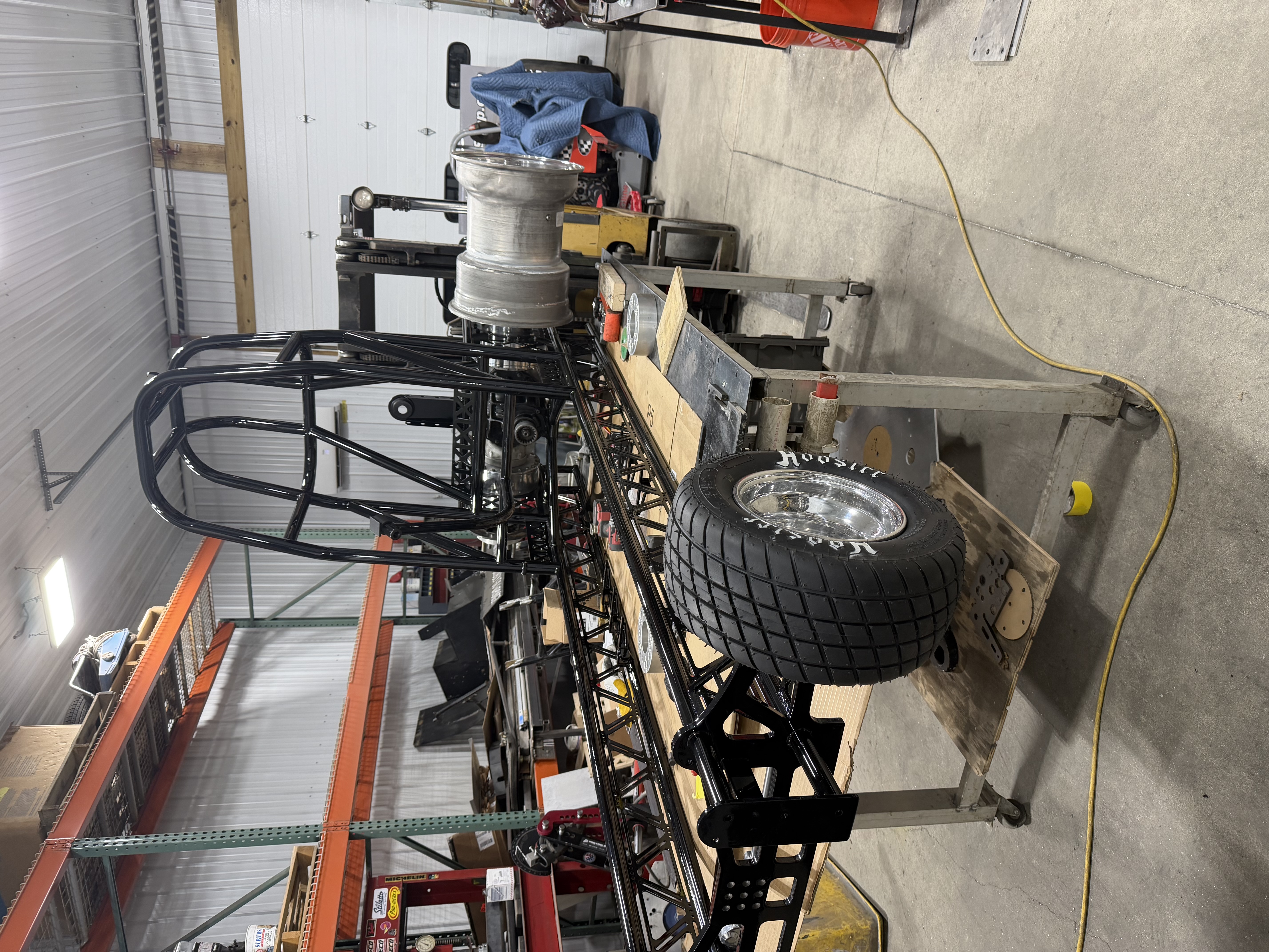 Finished chassis with Hoosier